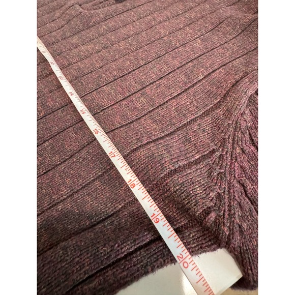 Oscar de la Renta Men's Quarter Zip Maroon Heavy Sweater Size XL - Picture 6 of 8